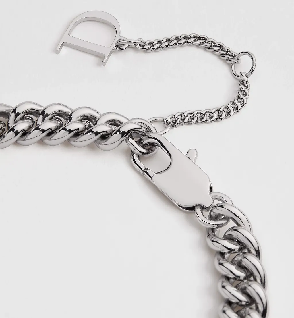 Dior Guilloché Chain Link Bracelet