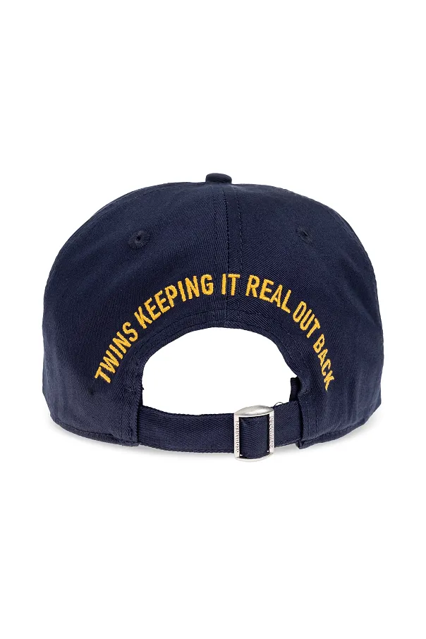 Dsquared2 Logo Patch Distressed Baseball Cap