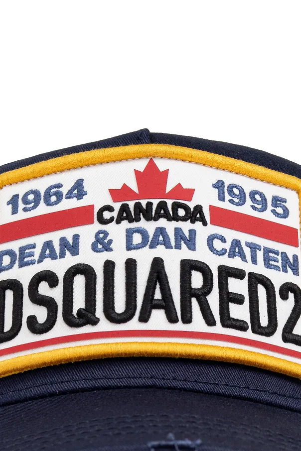 Dsquared2 Logo Patch Distressed Baseball Cap
