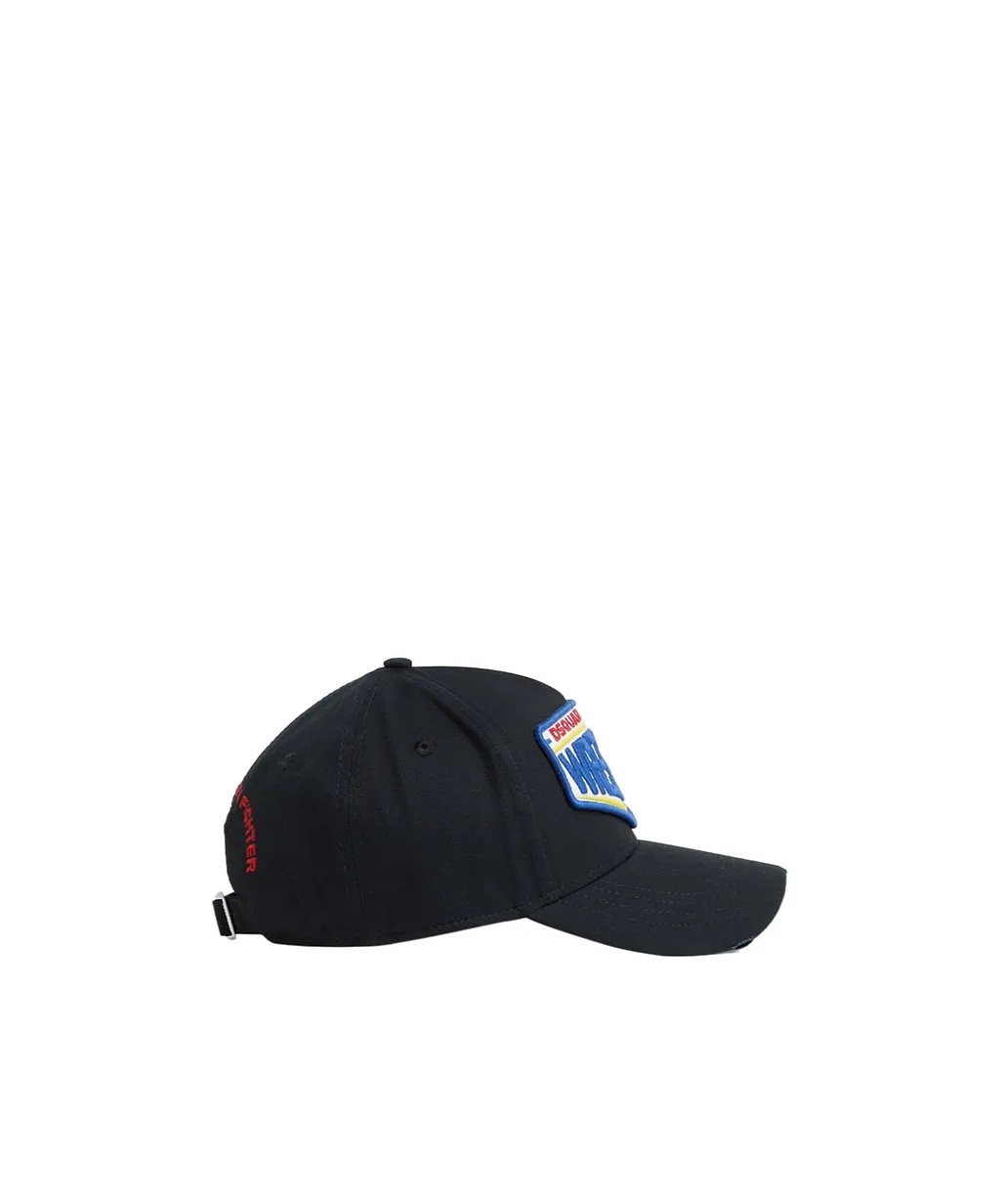 Dsquared2 Logo Patch Distressed Baseball Cap