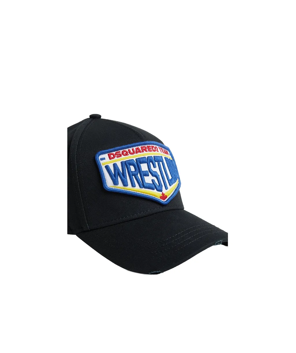 Dsquared2 Logo Patch Distressed Baseball Cap