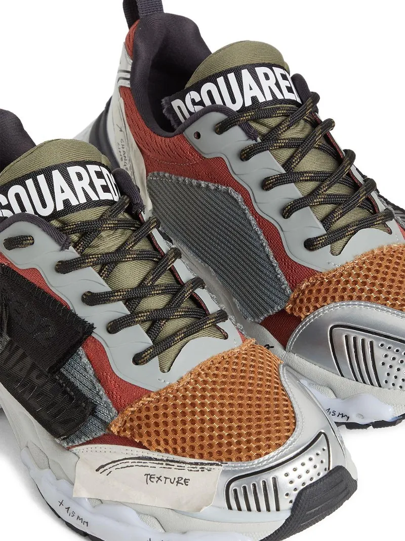 Dsquared2 Logo-Patch Lace-Up Sneakers