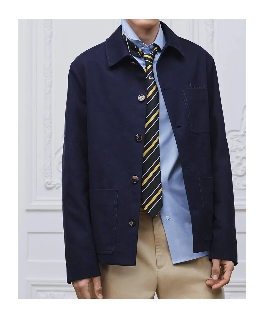 Dior Homme Logo Embroidered Work Jacket