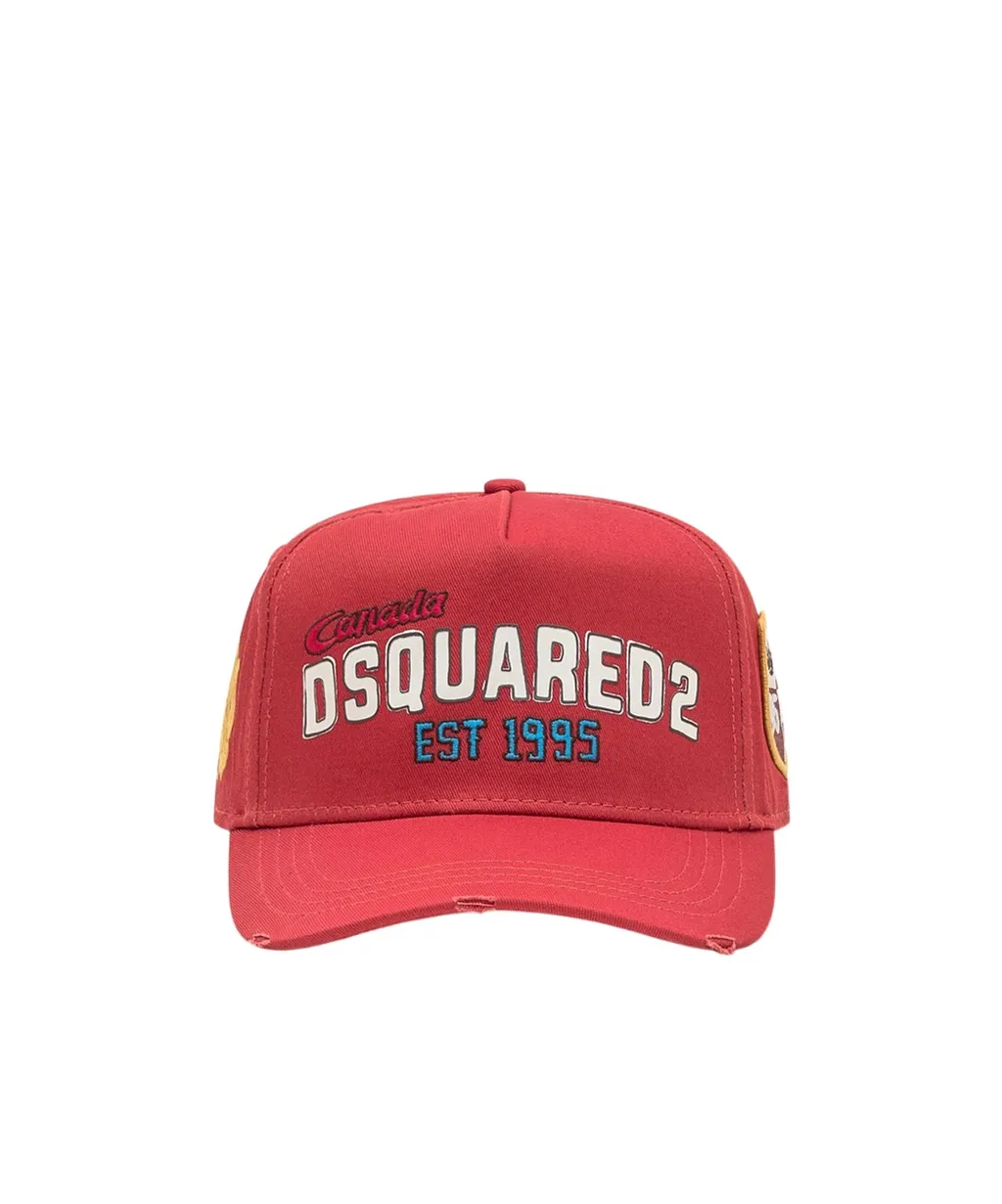 Dsquared2 Logo Printed Baseball Cap