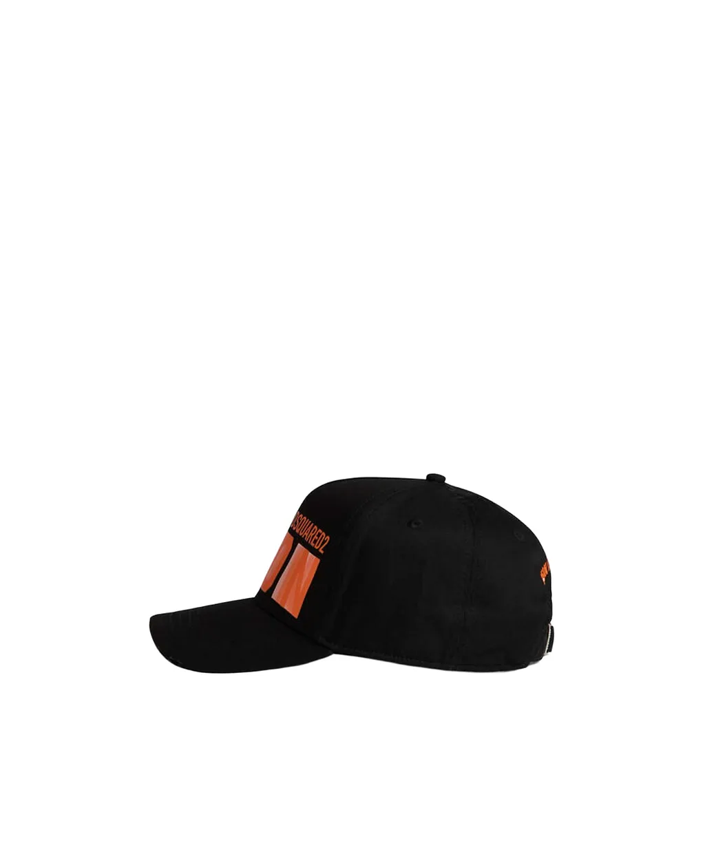 Dsquared2 Logo Printed Curved Peak Baseball Cap
