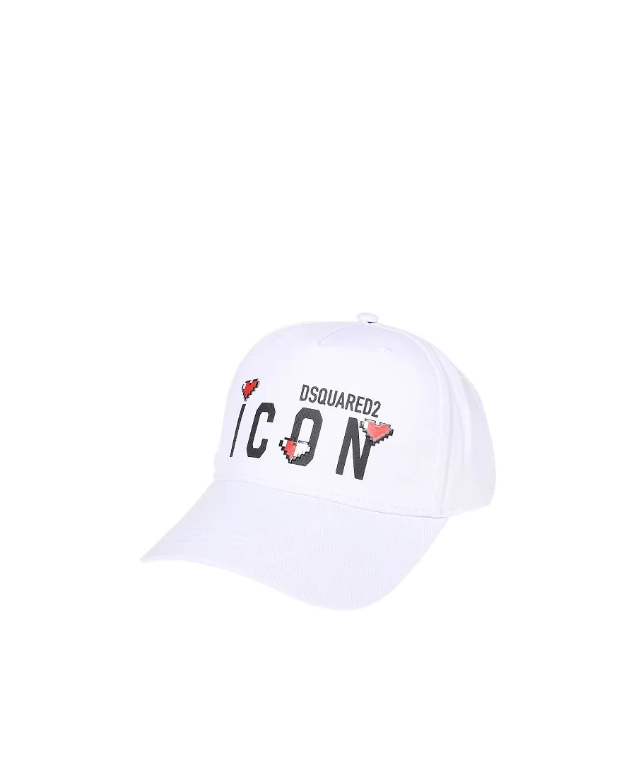 Dsquared2 Logo Printed Curved Peak Cap