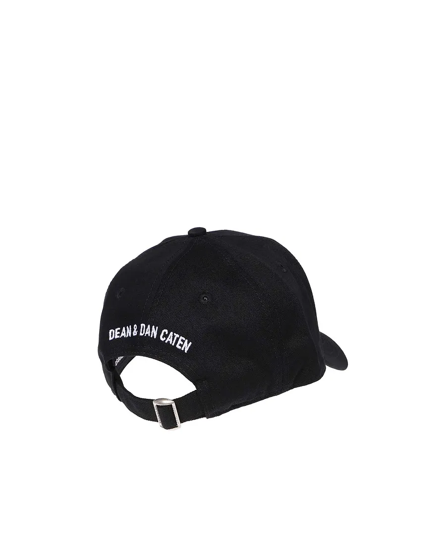 Dsquared2 Logo Printed Curved Peak Baseball Cap