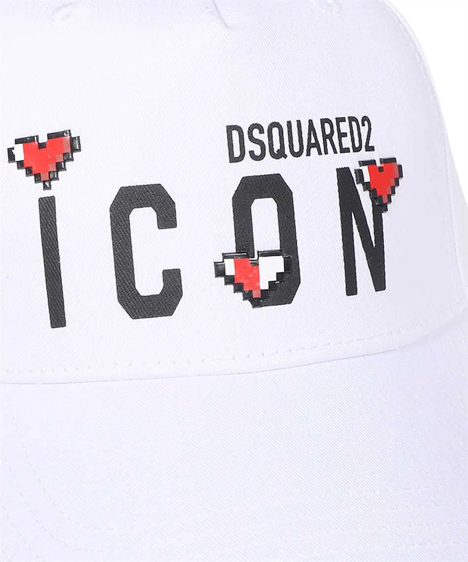 Dsquared2 Logo Printed Curved Peak Cap