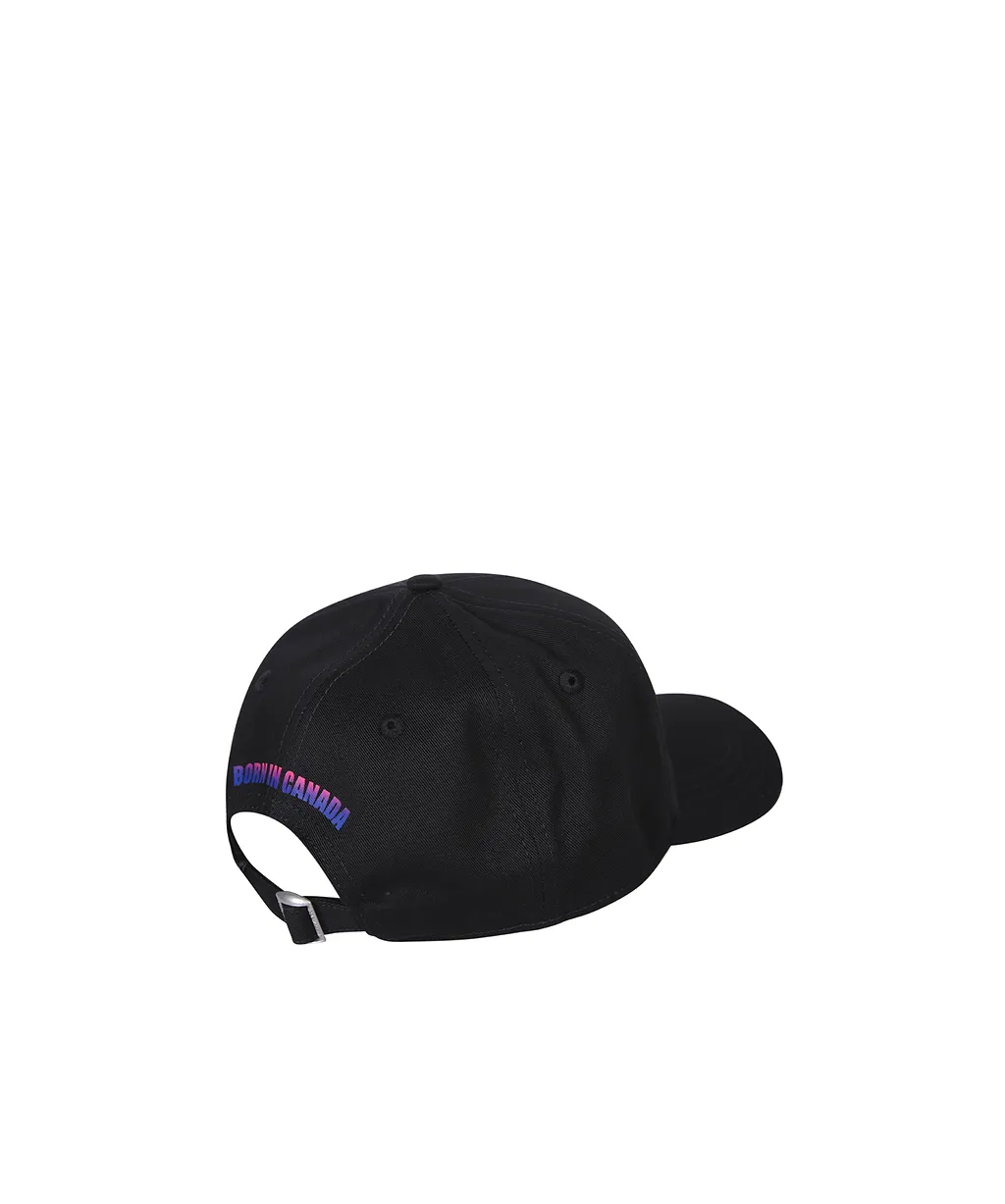 Dsquared2 Logo-Printed Curved Peak Distressed Baseball Cap