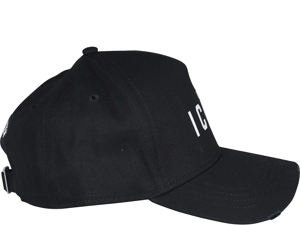 Dsquared2 Logo Printed Distressed Baseball Cap