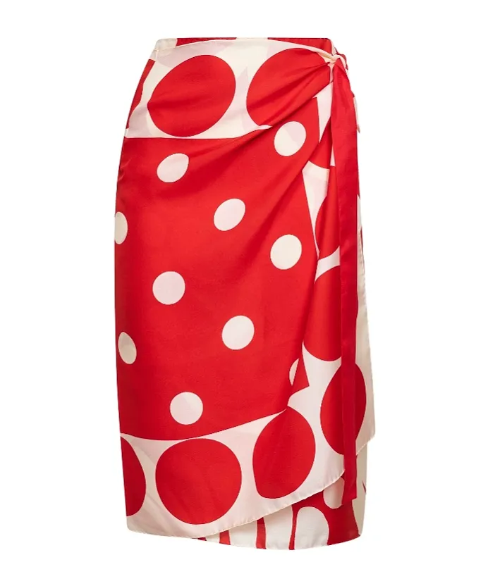 Dries Van Noten Long Wrap Scarf-Skirt