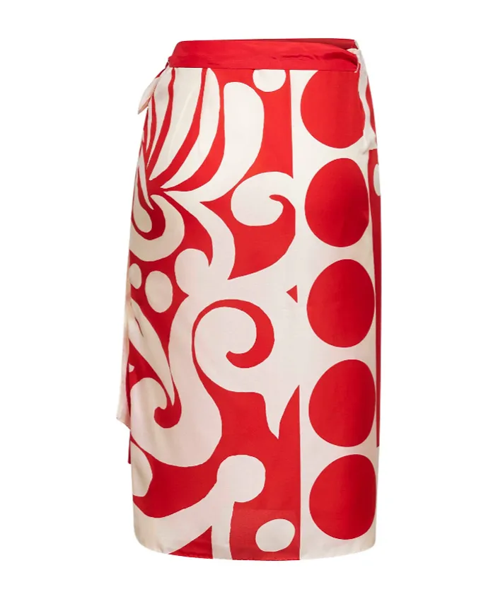 Dries Van Noten Long Wrap Scarf-Skirt