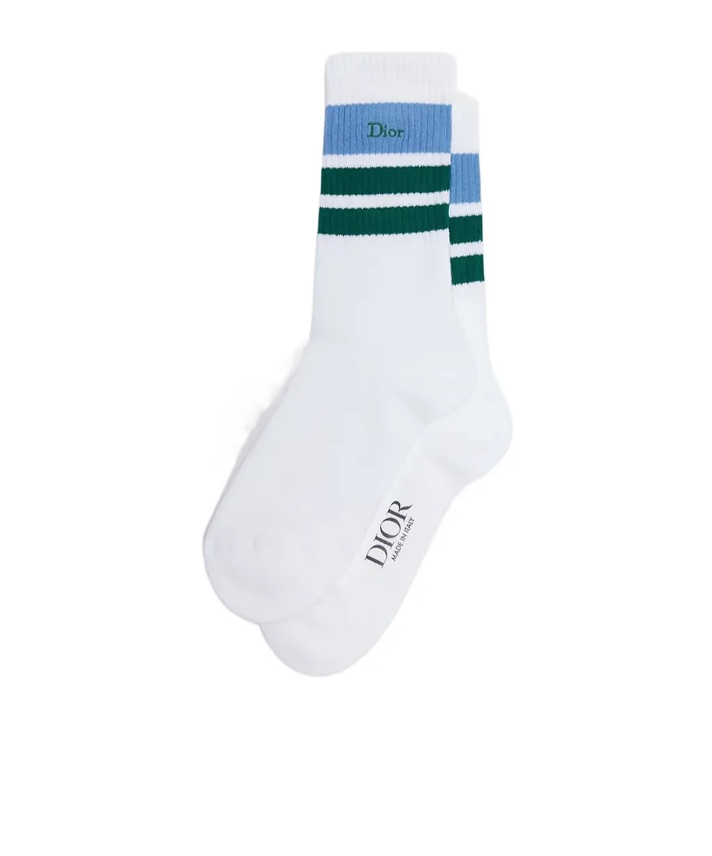 Dior Homme Three-Tone Striped Socks
