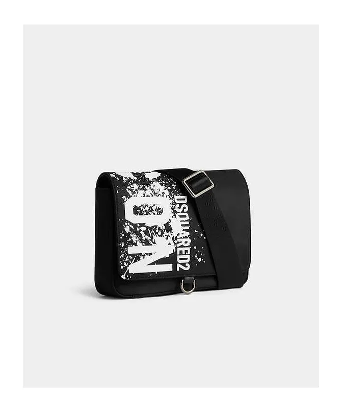 Logo-Print Messenger Bag