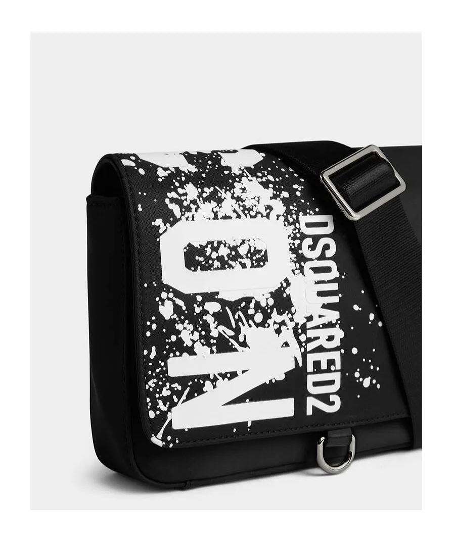 Logo-Print Messenger Bag