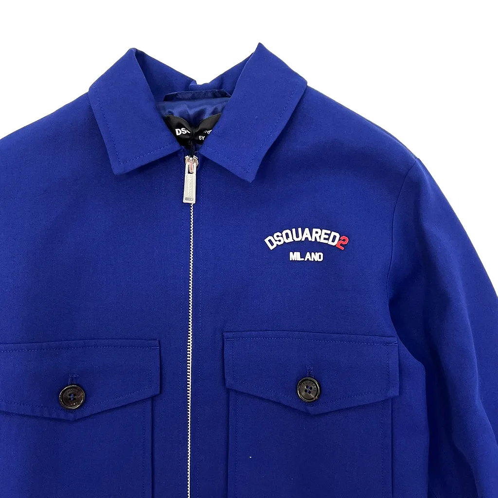 Dsquared2 Kids Logo-Print Zip-Up Jacket