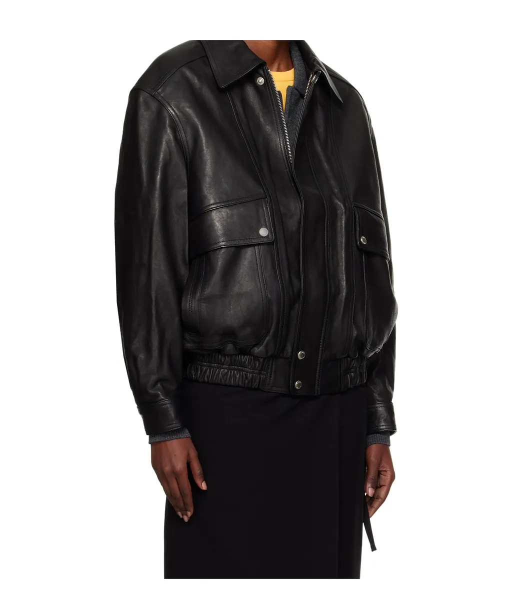 Dunst Distressed Leather Jacket