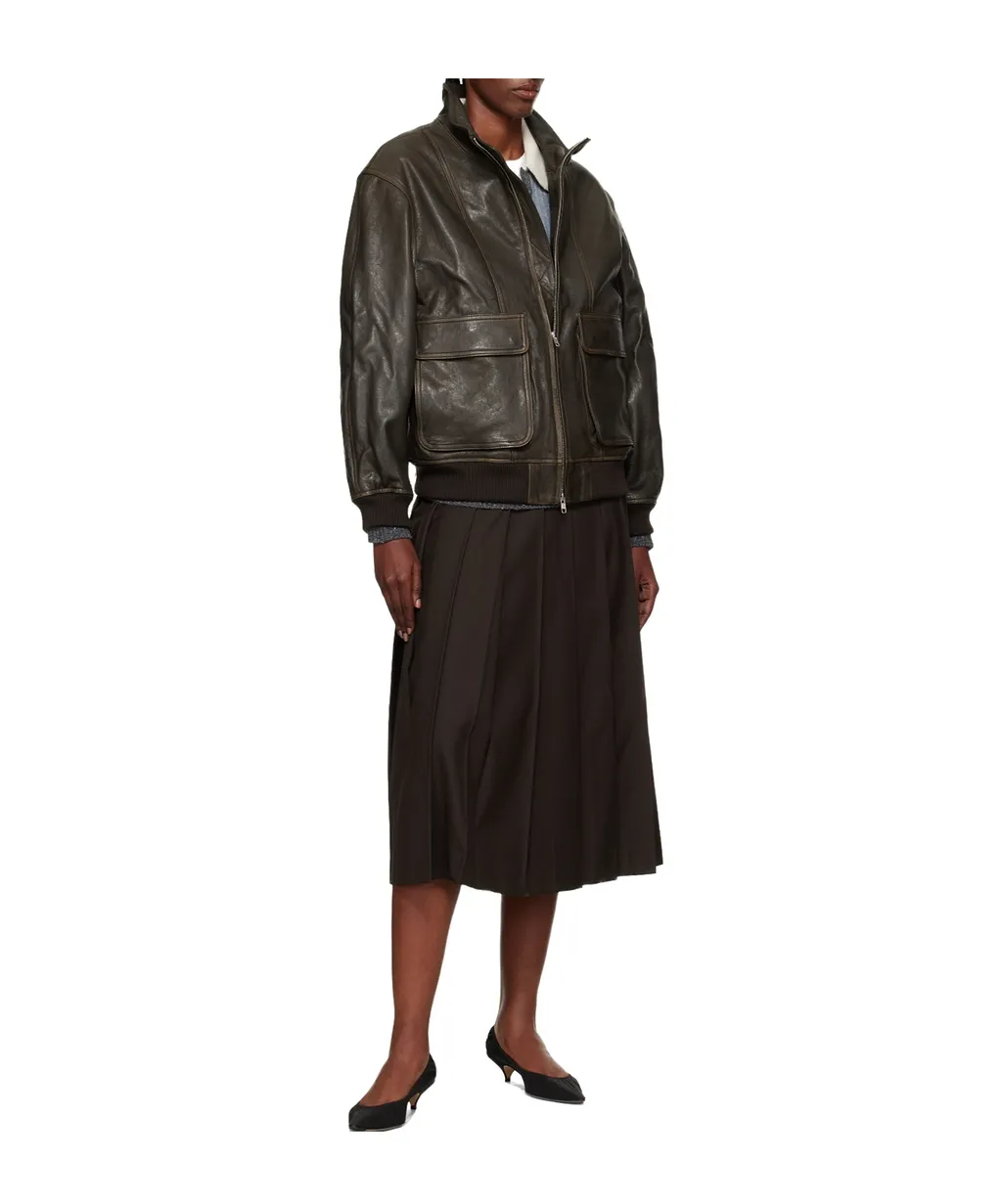 Dunst Distressed Leather Jacket
