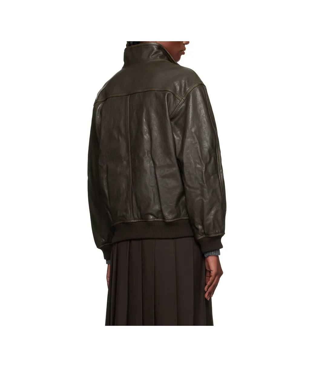 Dunst Distressed Leather Jacket