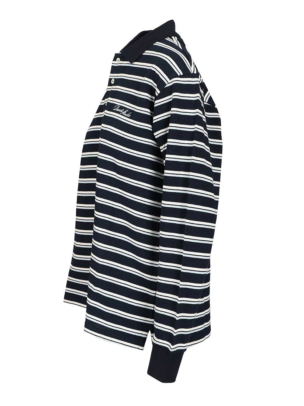 Dunst Striped Collared Polo Shirt