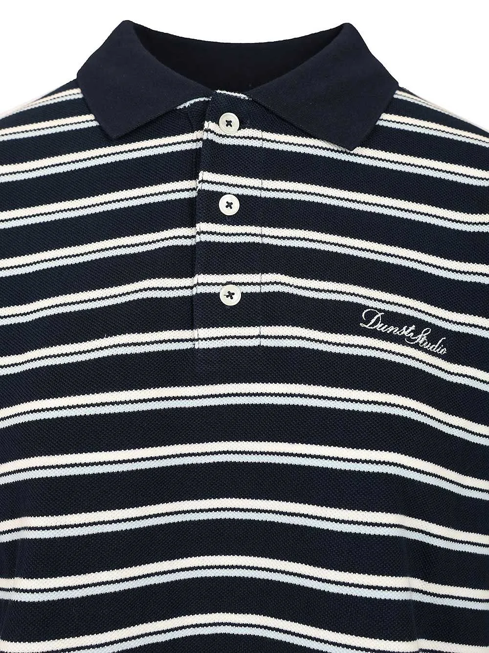 Dunst Striped Collared Polo Shirt
