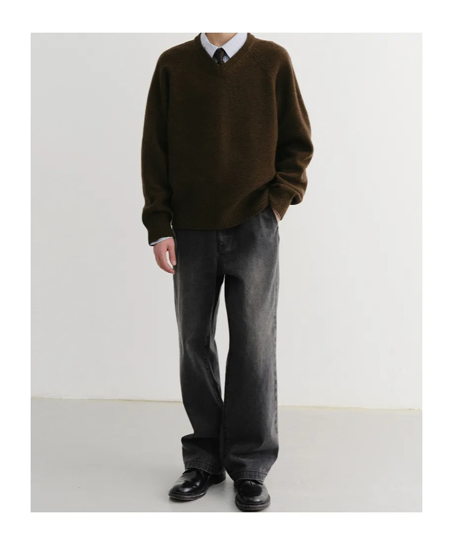 V-Neck Wool Sweater