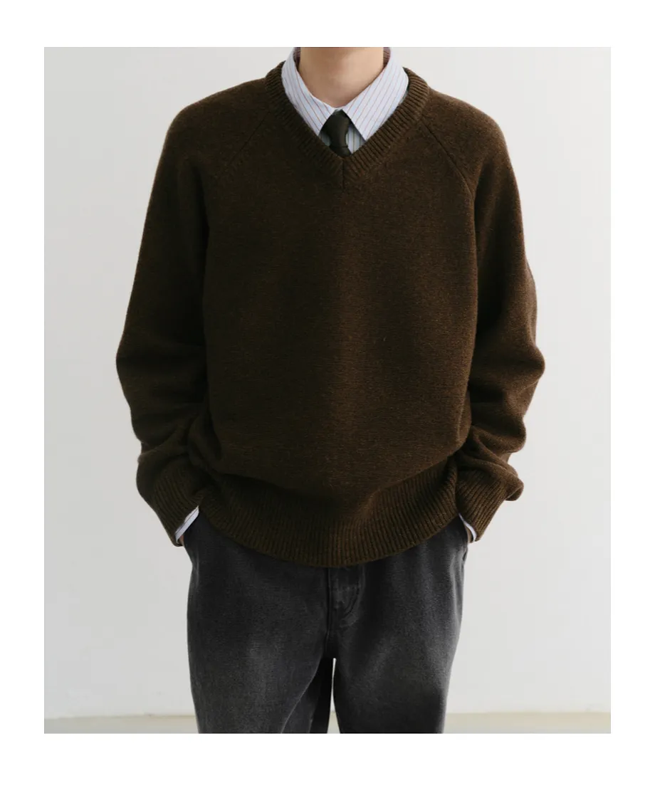 V-Neck Wool Sweater