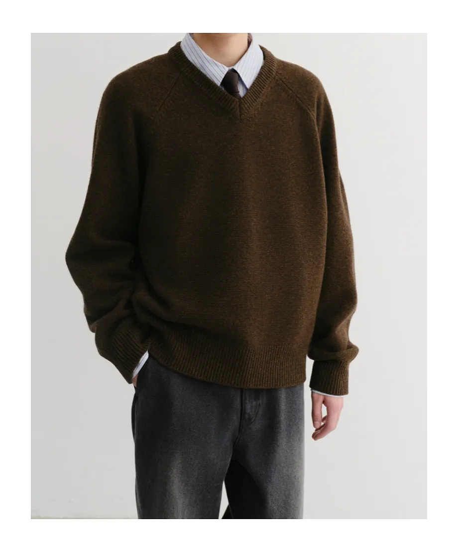 V-Neck Wool Sweater