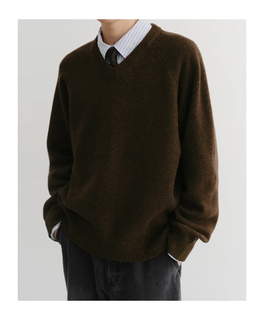 V-Neck Wool Sweater