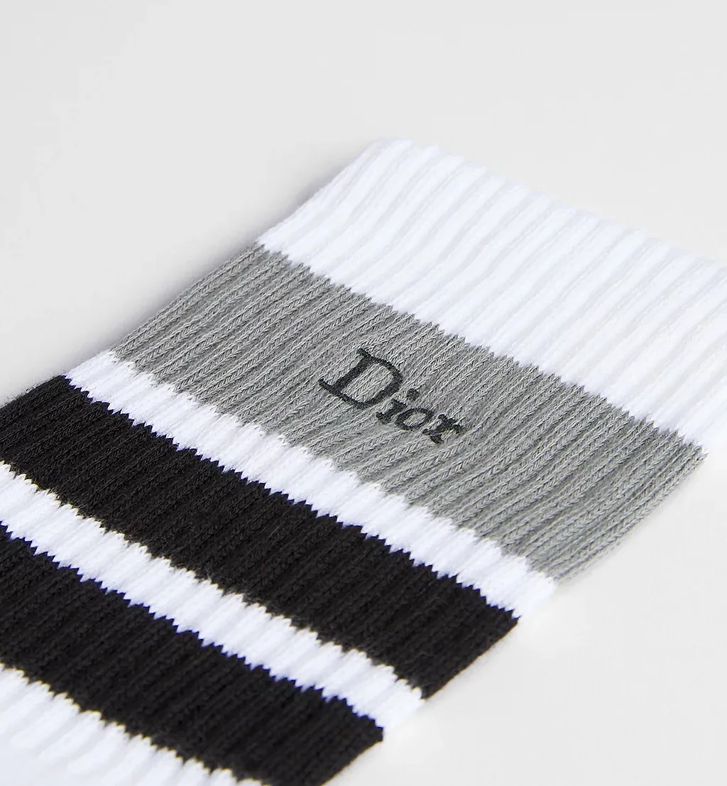 Dior Homme Three-Tone Striped Socks