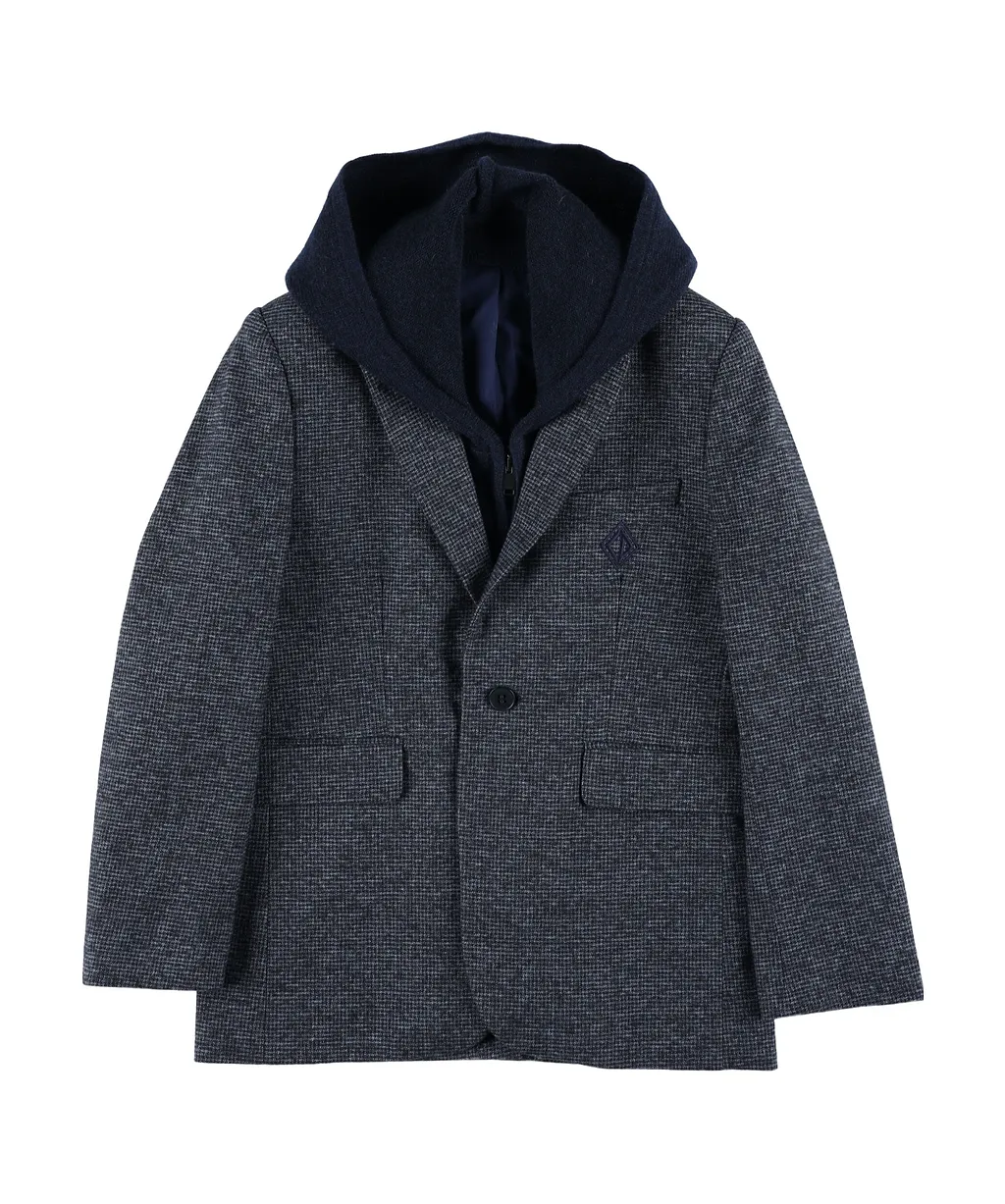 Long-Sleeved Hooded Jacket