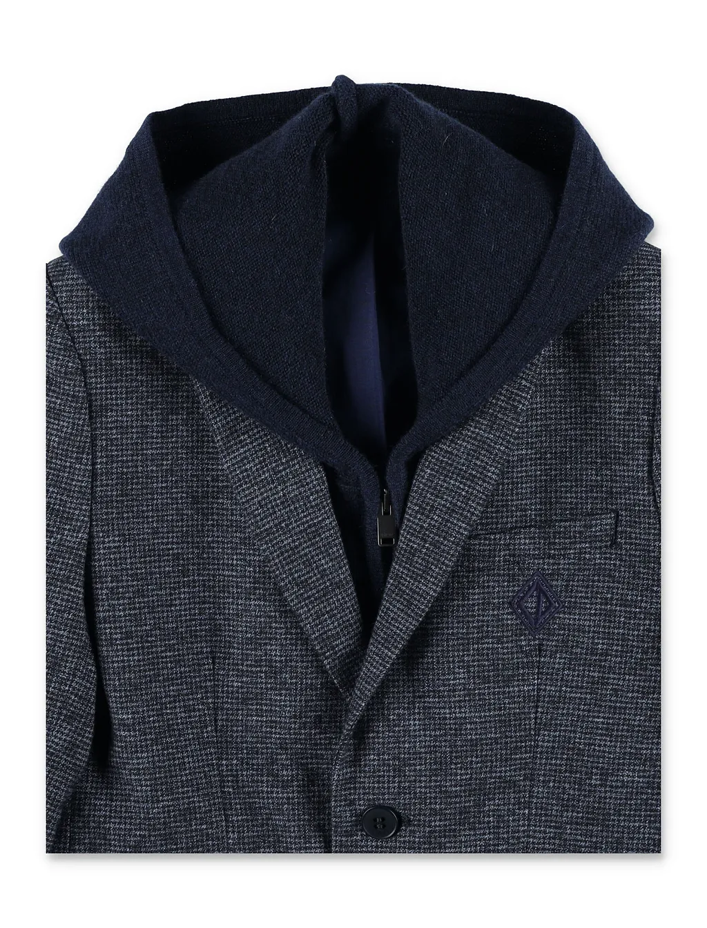 Long-Sleeved Hooded Jacket