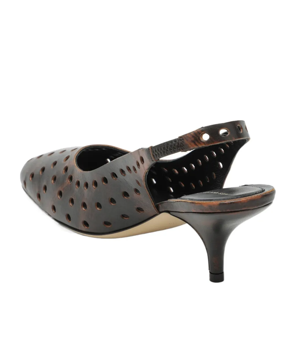 Openwork Slingback Shoes