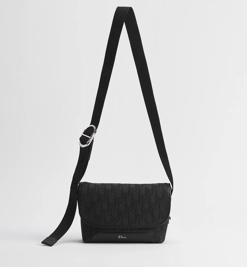 Mini Dior Jett Messenger Bag With Flap