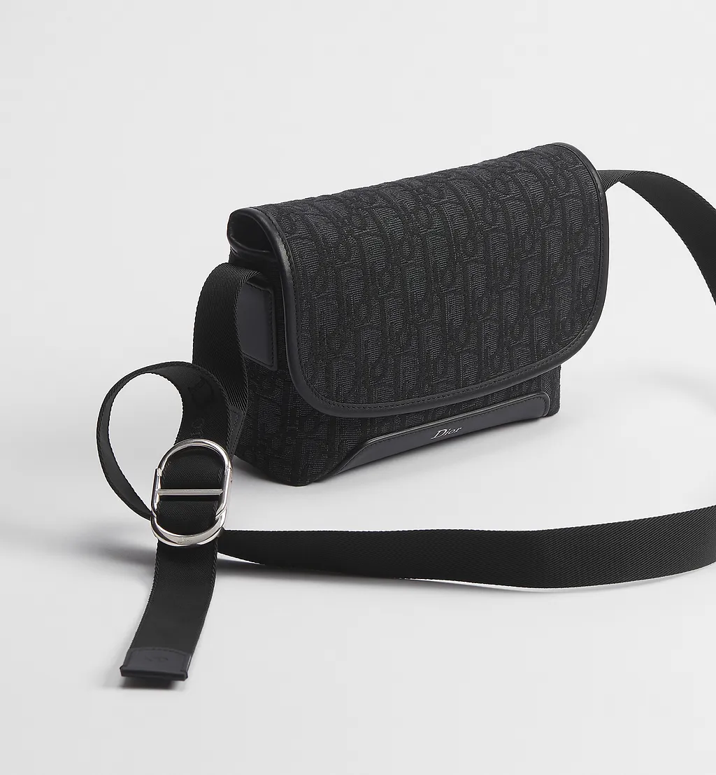 Mini Dior Jett Messenger Bag With Flap