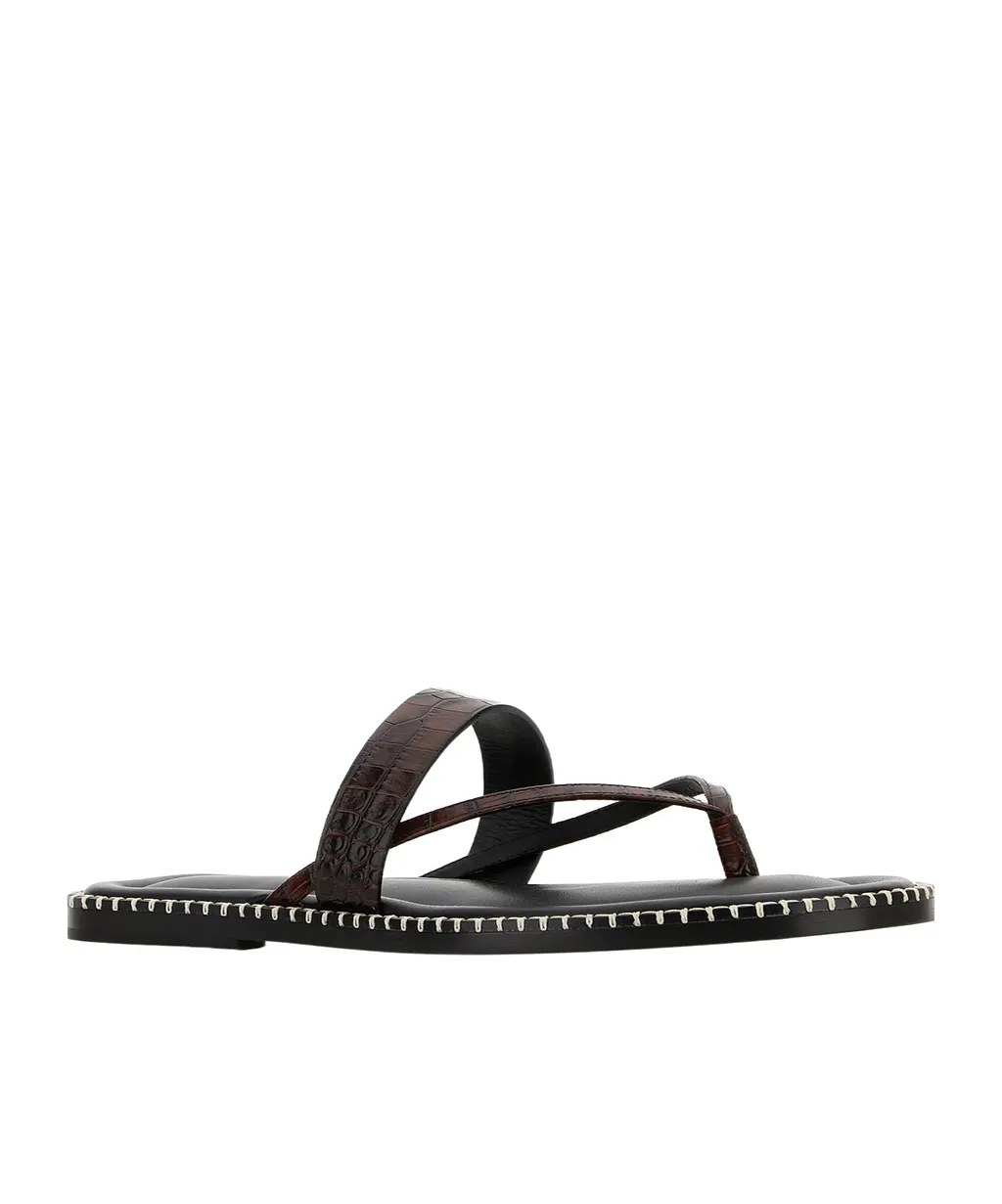 Dries Van Noten Embossed Thong Flip-Flops