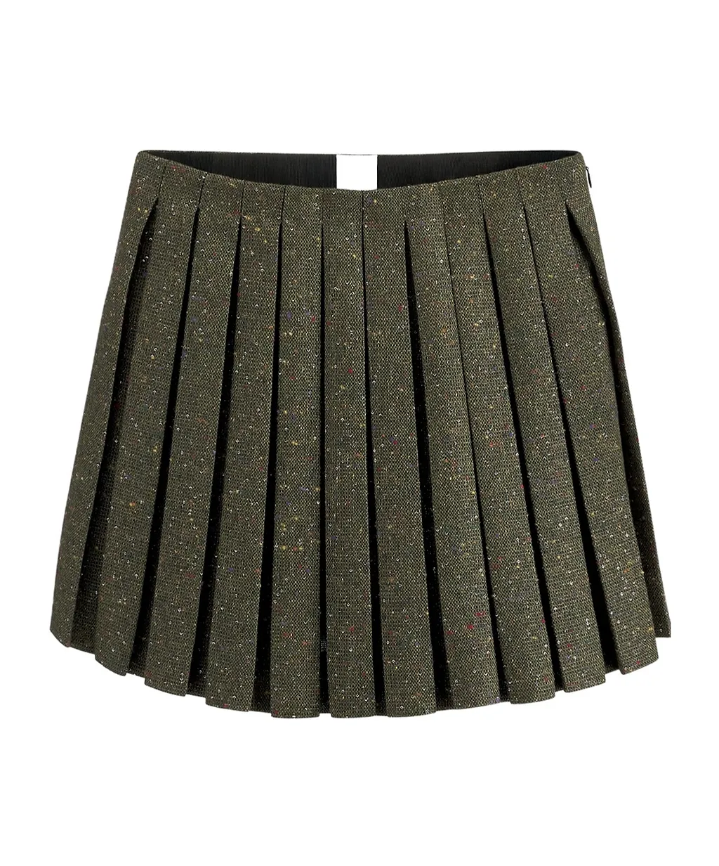 Pleated Miniskirt