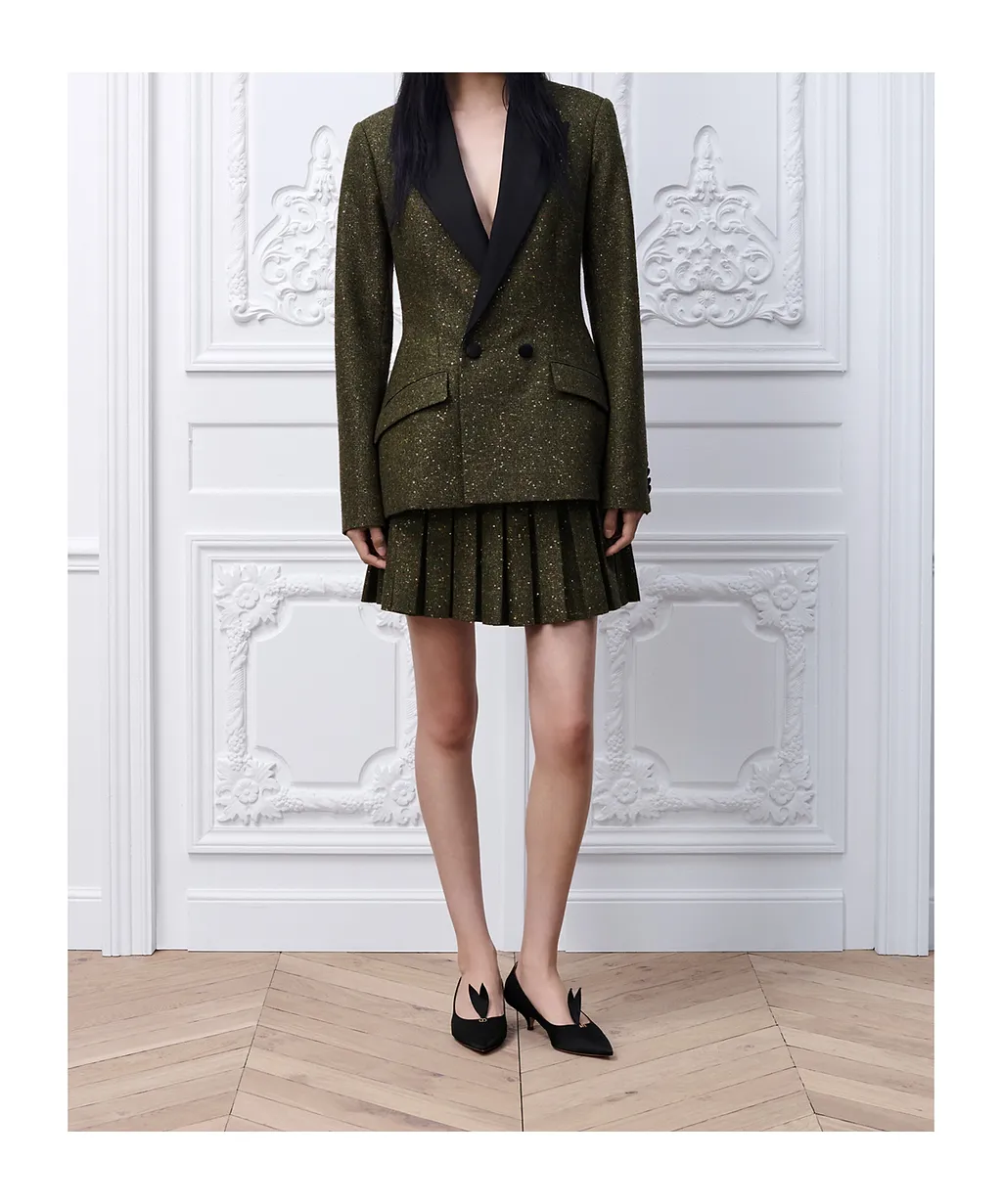 Pleated Miniskirt