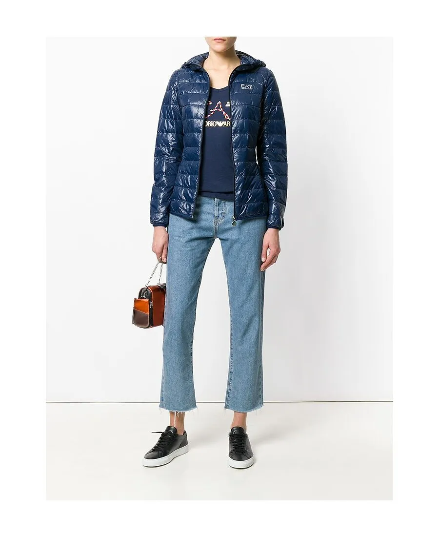 Logo Print Puffer Jacket