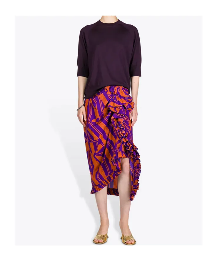 Ruffled Cotton Skirt