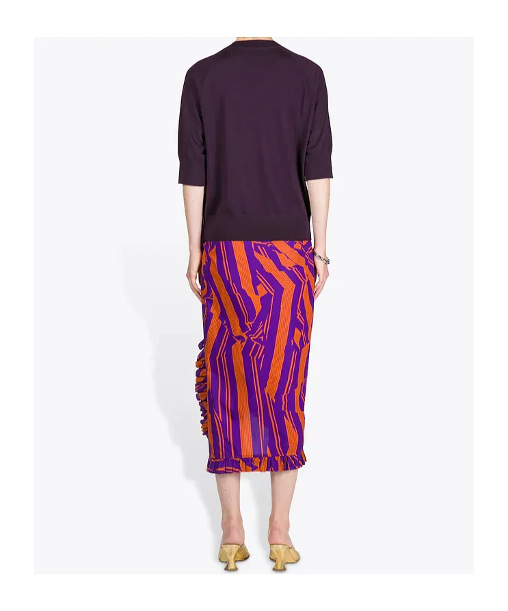 Ruffled Cotton Skirt