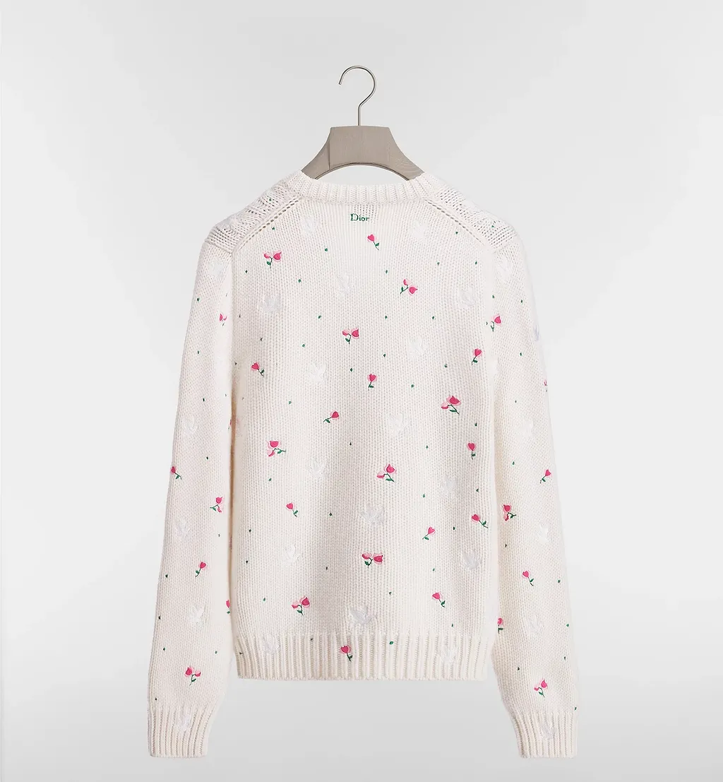 Sweater With Floral Embroidery