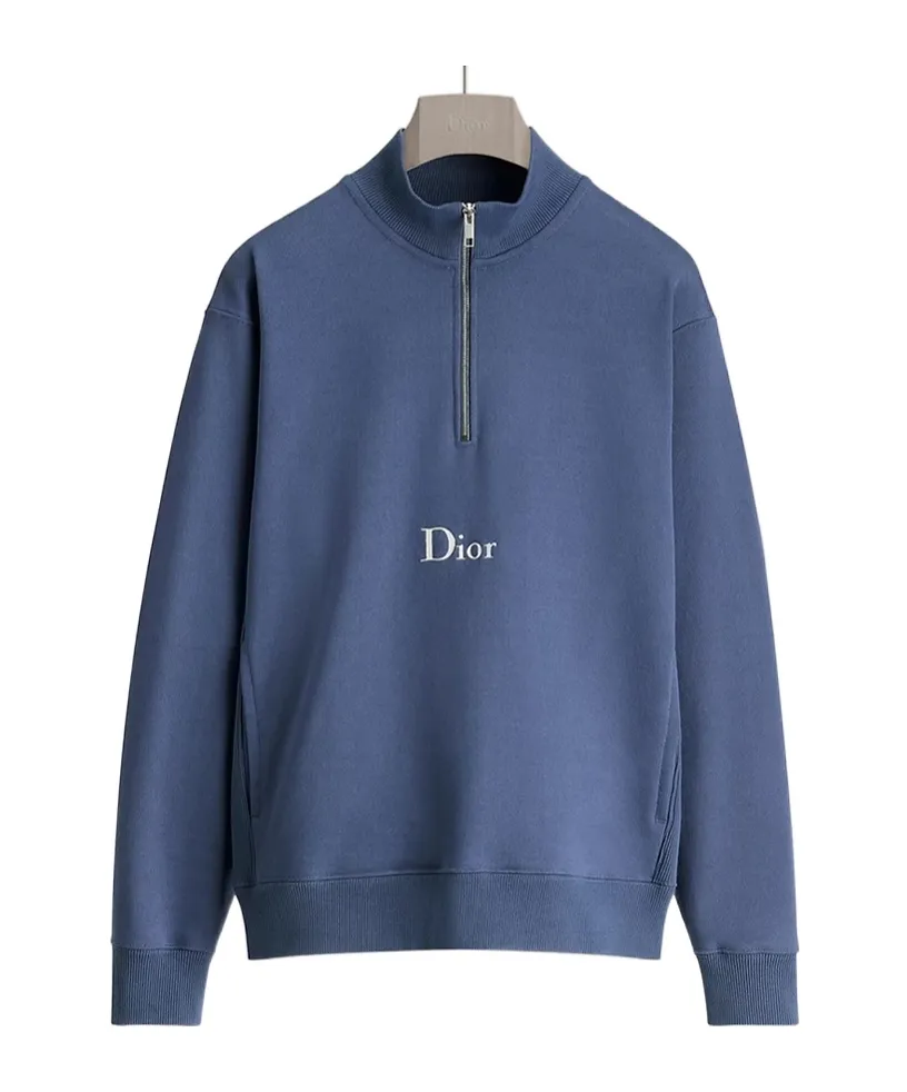 Sweatshirt With Zipped Neckline
