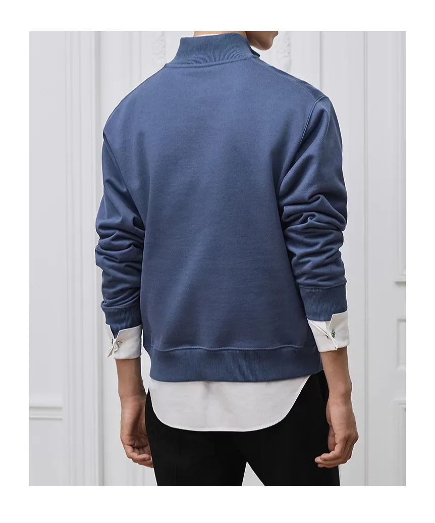 Sweatshirt With Zipped Neckline