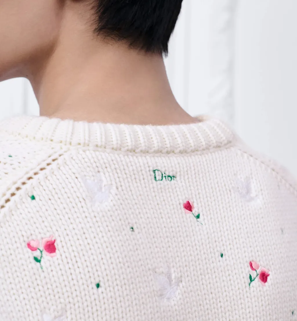 Sweater With Floral Embroidery