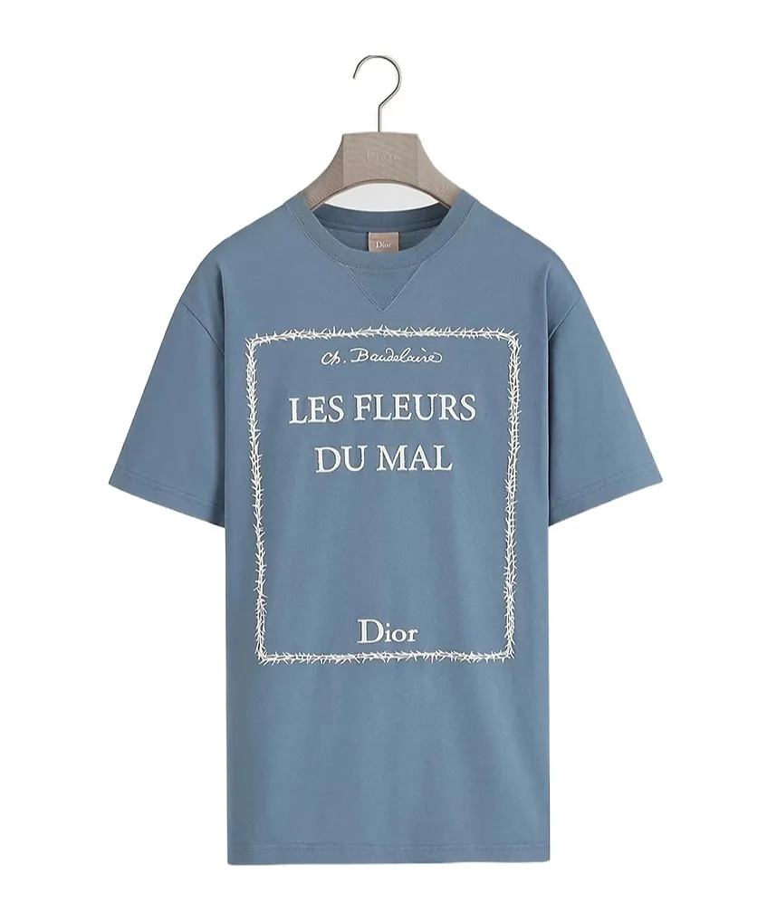 Dior Homme Book Cover Embroidery Relaxed Fit T-Shirt