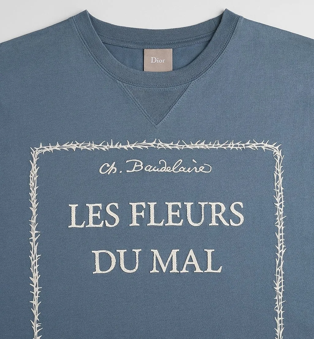 Dior Homme Book Cover Embroidery Relaxed Fit T-Shirt