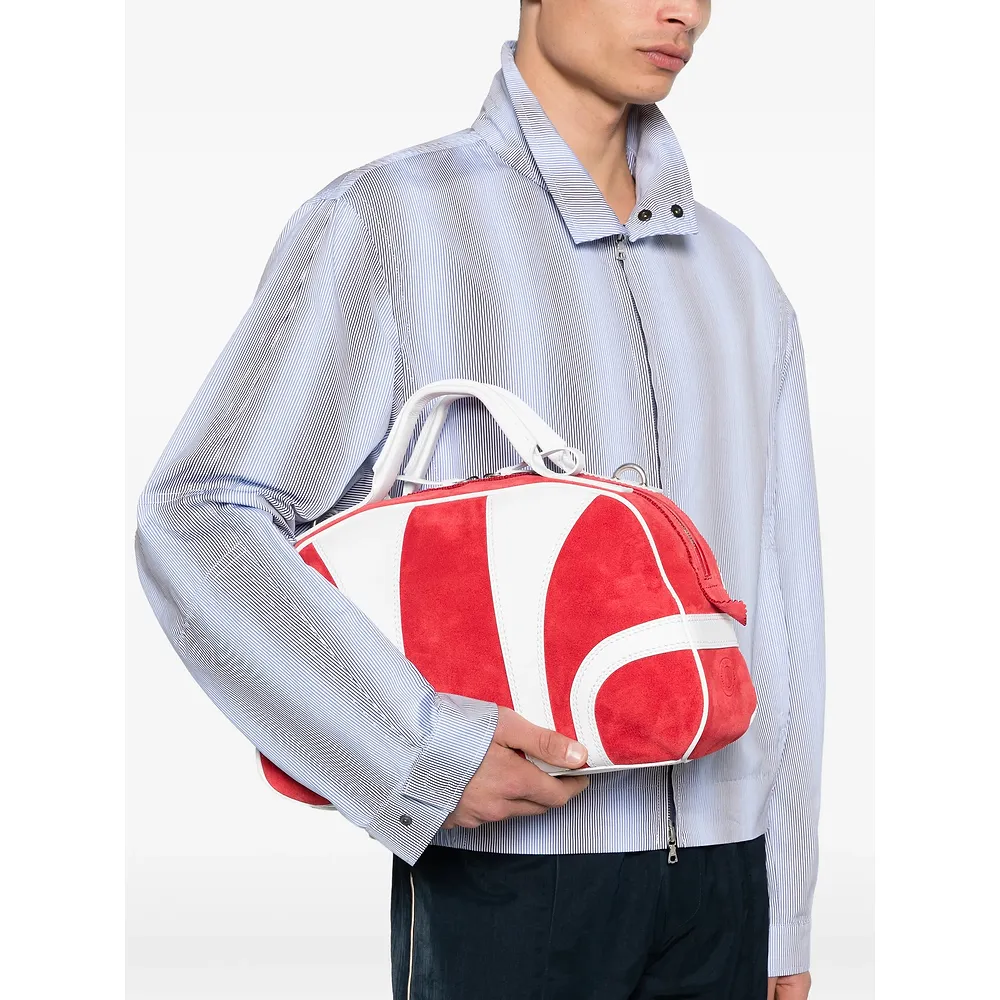 Striped Design Shoulder Bag