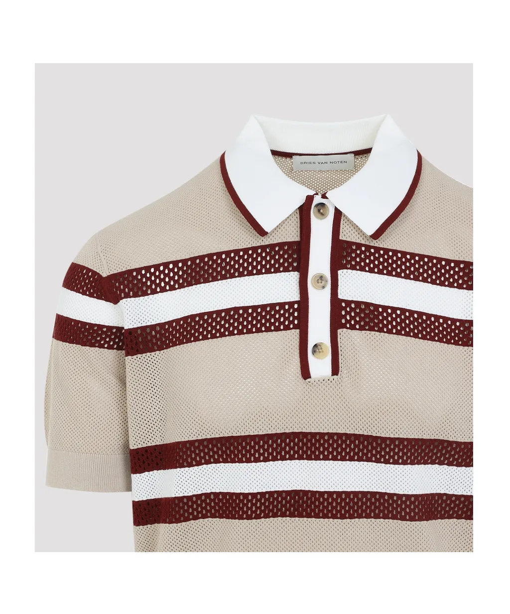 Dries Van Noten Striped Polo Shirt