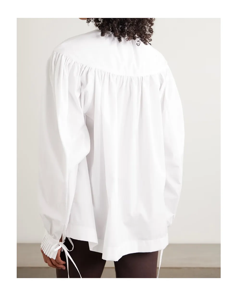 Tie-Up Ruffled Shirt